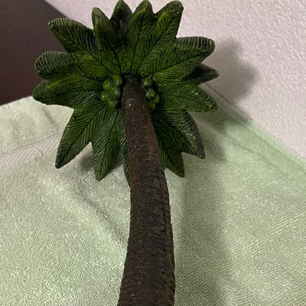Large Aquarium Palm tree decor 13 in tall